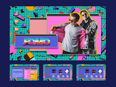 FOMO DJ Artist Music EPK Design