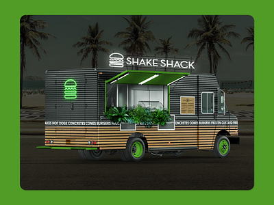 Shake Shack Food Truck Concept concept fast food food graphic design mockup truck vehicle