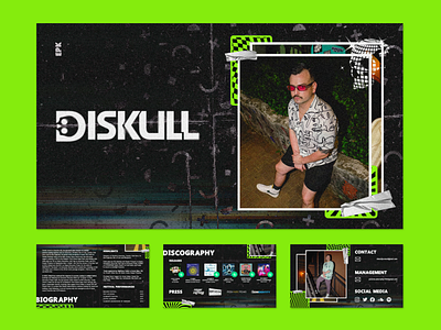 DJ EPK For Diskull branding dj epk graphic design music
