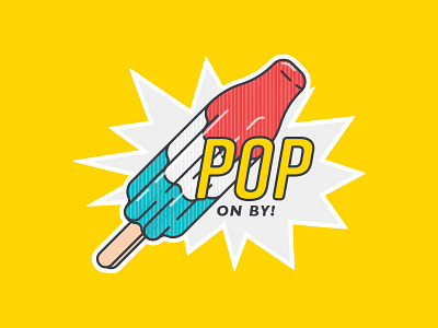 Pop on by! boom pop comic book fourth of july patriotic pop popsicle