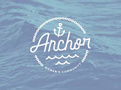 Anchor Women's Community anchor bible chain ocean waves women
