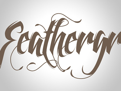 Feathergraphy - font family calligraphy font decorative decorative typeface ornamental swash font swashes typography