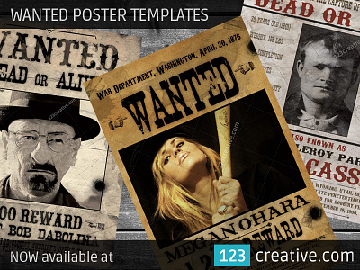 Wanted Poster Templates concert poster event poster grunge most wanted poster paper party flyer psd template reward poster vintage wanted flyer wanted poster wild west poster