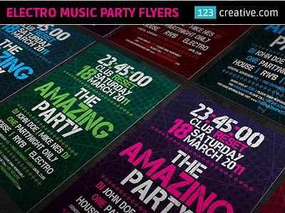 ELECTRO MUSIC PARTY FLYER TEMPLATES club party poster psd concert flyer templates dubstep electro party flyer electro house flyer psd electro music flyer templates electro music party flyers electro night flyer template electro party flyer psd electronic music flyer template event party flyer psd minimal party poster modern electro party flyer