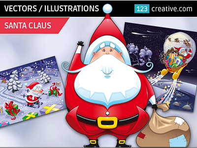 Christmas Santa Claus vector images