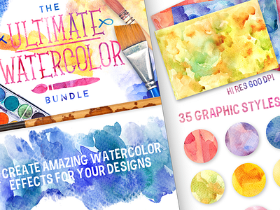Watercolor textures, Photoshop layer styles and brushes graphic design resources hi res watercolor backgrounds hi res watercolor textures photoshop layer styles vector typography templates watercolor brushes photoshop watercolor bundle watercolor effect photoshop watercolor paper texture watercolor photoshop watercolor photoshop styles watercolor texture pack