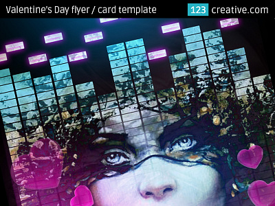 Valentine's Day flyer / Valentine card template