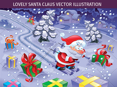 Lovely Santa Claus Vector Illustration