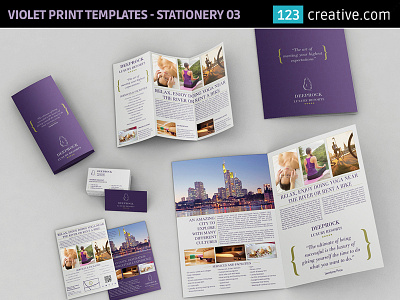 Print templates bundle: Bifold, Trifold Brochure, Business Flyer