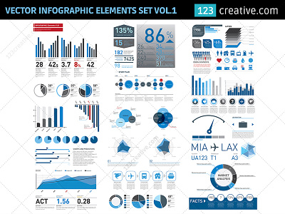 Vector Infographic Elements set Vol.01