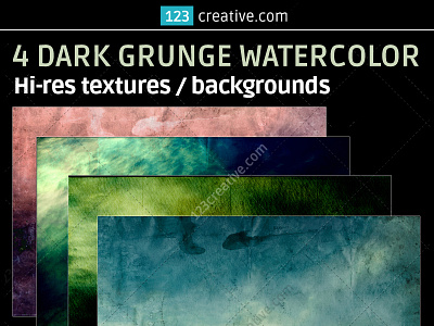 4 Dark grunge watercolor backgrounds - high resolution textures abstract blank dirty background dark green background grunge dirty background texture graphic textures backgrounds grunge blue background grunge green background grunge paper texture background high resolution grunge textures watercolor background textures