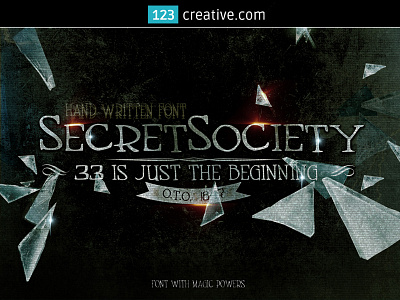 Secret Society Font Family - handmade handwritten font