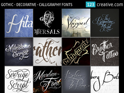 Gothic Decorative Calligraphy Fonts calligraphy fonts decorative fonts font font commercial use fonts gothic fonts handwritten fonts modern fonts professional fonts typeface typography