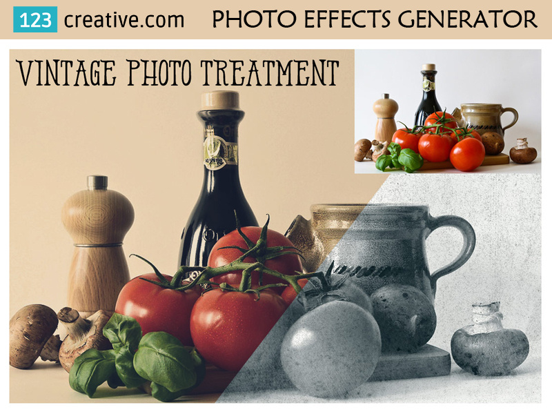 Vintage photo effects Vintage looks generator in by