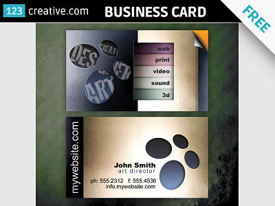 FREE Business Card for creative professional
