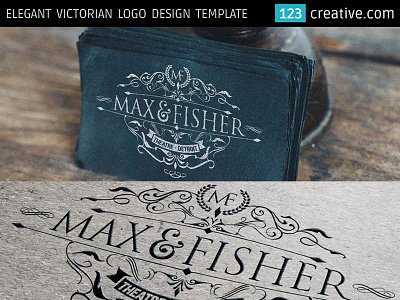 Victorian Elegant Logo template - decorative vintage design