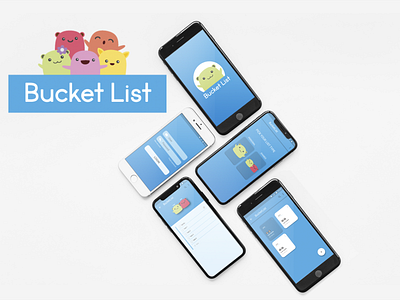 Bucket list | App app app design design materialdesign mobile mobile app mobile ui screens ui ux