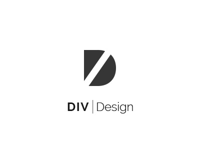 Div Design brand d design div logo mark minimal symbol v web