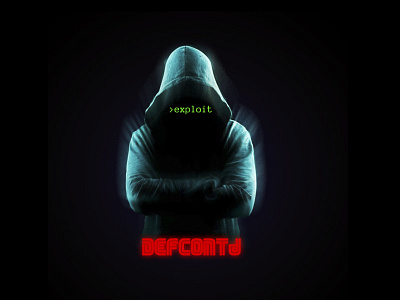 DefconTj code computer cyberpunk design exploit hacker linux mrrobot nsa photoshop poster security