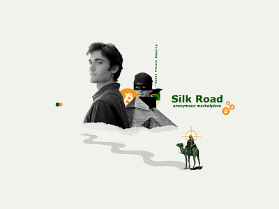 Silk Road | Collage artcollage bitcoin collage hacker illustration ilustracion photoshop