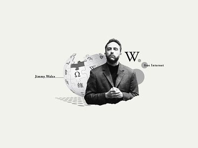 Wikipedia | Collage artcollage collage illustration ilustracion jimmywales photoshop wikipedia