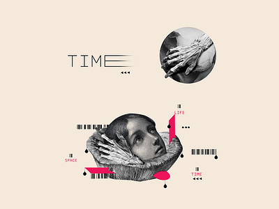 Space & Time | Collage Serie 007 abstract art artcollage collage colors design dribbble illustration illustrator minimal nature photoshop