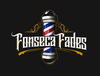 Fonseca Fades barber barber shop logo barbershop branding design design art diseño gráfico logo design logoconcept logodaily logodesign logofolio logogrid logoidea logotipo logotype vintage vintage logo