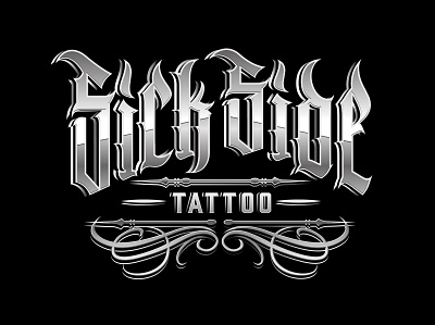 Sick Side Tattoo branding branding and identity chicano design diseño diseño gráfico logo logodesign logoidea logotipo typography