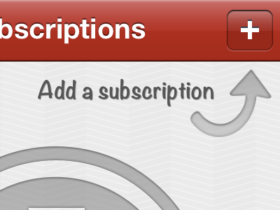 No subscriptions screen