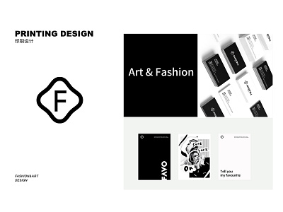 印刷 F branding design