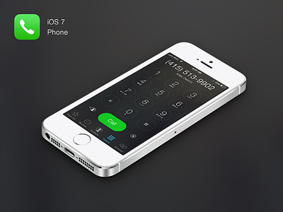 iOS7 Phone Keypad