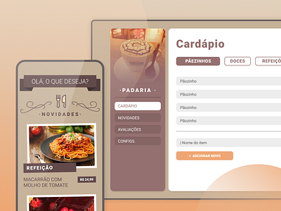 WebApp Cardápio de Padaria