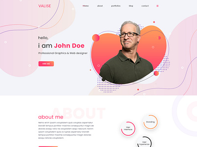 Personal portfolio resume template