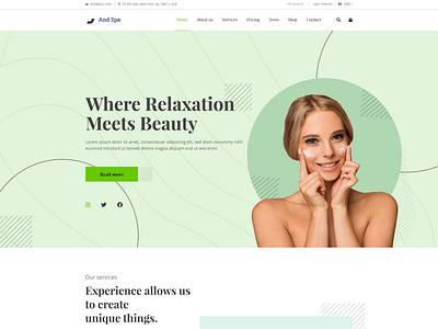 Beauty and Spa Landing Page
