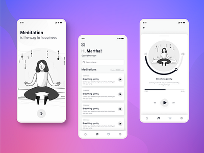 Meditation App Design