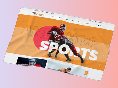 Sports Ecommerce Web Design Template