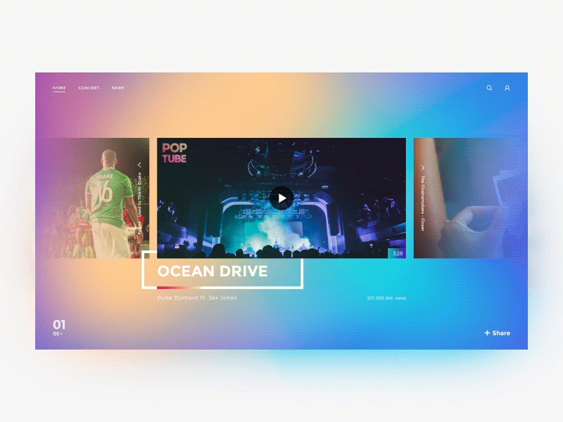 Video Motion animation concept gradient interaction loading motion site ui ux web