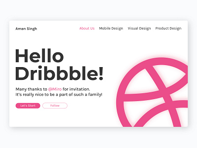 Hello Dribbble