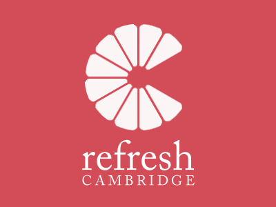 Refresh Cambridge logo pink refresh