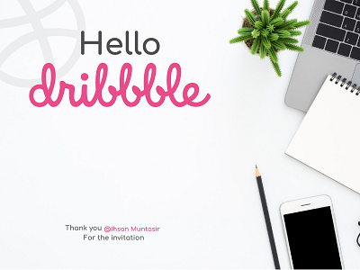 Hello Dribbble adobe illustrator adobe photoshop branding design font hello hello dribbble layout minimal print design print templates typography ui web website