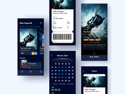 TICKETS UI app flat illustration logo ui vector