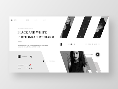 Web design---03-Black and white photos web design