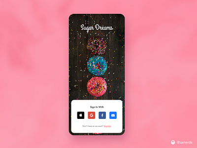 Sugar Dreams Dribbble Design