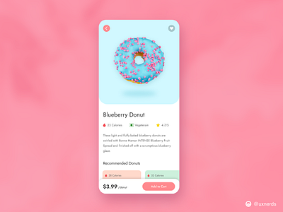 Sugar Dreams Dribbble Donut app design donut dribbble invite flat landingpage minimal product product detail typography user experience user interface vector