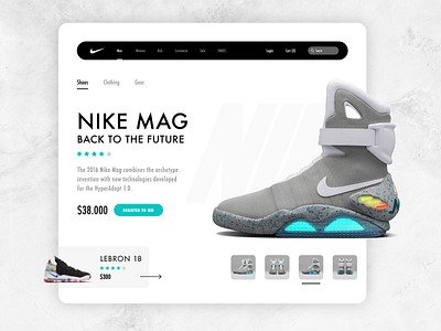 Nike Dribbble design abstract branding clothing dribbble dribbble invite flat future lebronjames minimal nike nike shoes product design product page shoes sports user experience user interface website