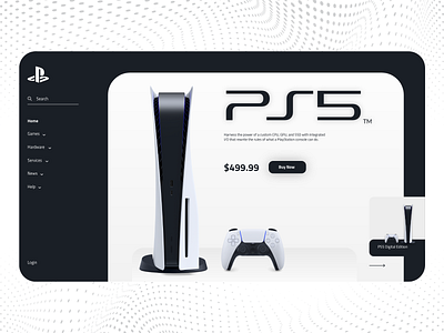 Playstation PS5 branding dribbble dribbble invite flat game minimal player playstation ps5 sony sports user experience user interface