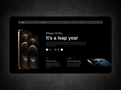 iPhone 12 Pro Web Design Cooncept apple branding dribbble dribbble invite flat iphone minimal product page user experience user interface website