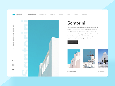 Santorini Website Concept