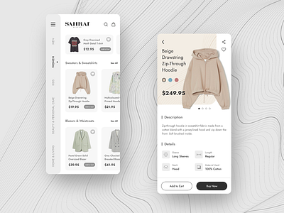 SAHRAI - Clothing App Design