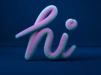 Hi! My first dribble post 3d 3dtype branding cinema 4d cinema4d design expression expressive type first post hair texture illustration minimal texture typography typography 3d typography art typography logotype type